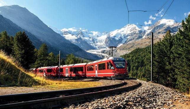 Bernina Express in Switzerland